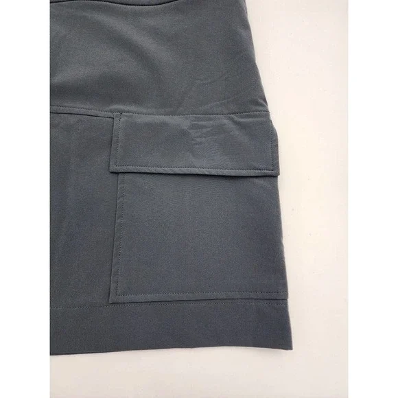NWT TITLE NINE Gray Athleisure Skirt Front Pocket Women's Size 8 - Picture 2 of 11